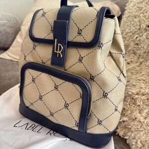 Label Rose Monogram Backpack – Italian Brand
